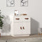 vidaXL - Dressoir - 65,5x40x75 - cm - massief - grenenhout - wit