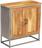 vidaXL - Dressoir - 65x30x70 - cm - gerecycled - teakhout - en - staal