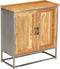 vidaXL - Dressoir - 65x30x70 - cm - gerecycled - teakhout - en - staal