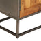 vidaXL - Dressoir - 65x30x70 - cm - gerecycled - teakhout - en - staal