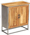vidaXL - Dressoir - 65x30x70 - cm - gerecycled - teakhout - en - staal