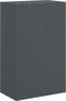 vidaXL - Dressoir - 67x39x107 - cm - staal - antracietkleurig