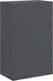 vidaXL - Dressoir - 67x39x107 - cm - staal - antracietkleurig