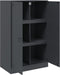 vidaXL - Dressoir - 67x39x107 - cm - staal - antracietkleurig