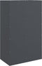 vidaXL - Dressoir - 67x39x107 - cm - staal - antracietkleurig