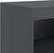 vidaXL - Dressoir - 67x39x107 - cm - staal - antracietkleurig