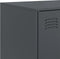 vidaXL - Dressoir - 67x39x107 - cm - staal - antracietkleurig