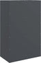 vidaXL - Dressoir - 67x39x107 - cm - staal - antracietkleurig