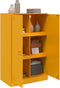 vidaXL - Dressoir - 67x39x107 - cm - staal - mosterdgeel
