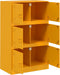 vidaXL - Dressoir - 67x39x107 - cm - staal - mosterdgeel