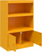 vidaXL - Dressoir - 67x39x107 - cm - staal - mosterdgeel
