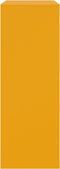 vidaXL - Dressoir - 67x39x107 - cm - staal - mosterdgeel