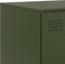 vidaXL - Dressoir - 67x39x107 - cm - staal - olijfgroen