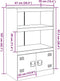 vidaXL - Dressoir - 67x39x107 - cm - staal - roze