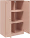 vidaXL - Dressoir - 67x39x107 - cm - staal - roze