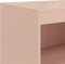 vidaXL - Dressoir - 67x39x107 - cm - staal - roze