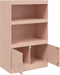 vidaXL - Dressoir - 67x39x107 - cm - staal - roze