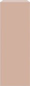 vidaXL - Dressoir - 67x39x107 - cm - staal - roze