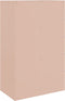vidaXL - Dressoir - 67x39x107 - cm - staal - roze