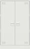 vidaXL - Dressoir - 67x39x107 - cm - staal - wit