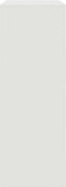 vidaXL - Dressoir - 67x39x107 - cm - staal - wit