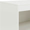 vidaXL - Dressoir - 67x39x107 - cm - staal - wit