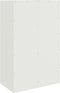 vidaXL - Dressoir - 67x39x107 - cm - staal - wit