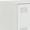 vidaXL - Dressoir - 67x39x107 - cm - staal - wit
