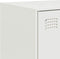 vidaXL - Dressoir - 67x39x107 - cm - staal - wit