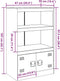 vidaXL - Dressoir - 67x39x107 - cm - staal - zwart