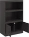 vidaXL - Dressoir - 67x39x107 - cm - staal - zwart