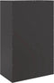 vidaXL - Dressoir - 67x39x107 - cm - staal - zwart