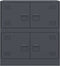 vidaXL - Dressoir - 67x39x73 - cm - staal - antracietkleurig