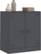 vidaXL - Dressoir - 67x39x73 - cm - staal - antracietkleurig
