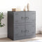 vidaXL - Dressoir - 67x39x73 - cm - staal - antracietkleurig