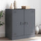 vidaXL - Dressoir - 67x39x73 - cm - staal - antracietkleurig