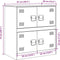vidaXL - Dressoir - 67x39x73 - cm - staal - antracietkleurig