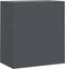vidaXL - Dressoir - 67x39x73 - cm - staal - antracietkleurig