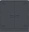 vidaXL - Dressoir - 67x39x73 - cm - staal - antracietkleurig