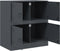 vidaXL - Dressoir - 67x39x73 - cm - staal - antracietkleurig