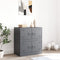 vidaXL - Dressoir - 67x39x73 - cm - staal - antracietkleurig
