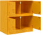 vidaXL - Dressoir - 67x39x73 - cm - staal - mosterdgeel