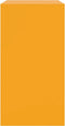 vidaXL - Dressoir - 67x39x73 - cm - staal - mosterdgeel
