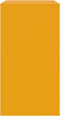 vidaXL - Dressoir - 67x39x73 - cm - staal - mosterdgeel