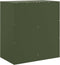 vidaXL - Dressoir - 67x39x73 - cm - staal - olijfgroen