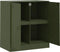 vidaXL - Dressoir - 67x39x73 - cm - staal - olijfgroen