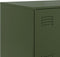 vidaXL - Dressoir - 67x39x73 - cm - staal - olijfgroen