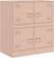 vidaXL - Dressoir - 67x39x73 - cm - staal - roze