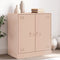 vidaXL - Dressoir - 67x39x73 - cm - staal - roze
