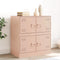 vidaXL - Dressoir - 67x39x73 - cm - staal - roze